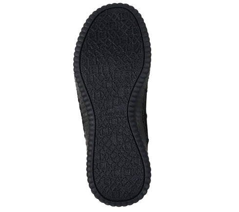 Ghete sport, dama, SKECHERS WILSHIRE BLVD - WEEK 169086-BBK negru, piele intoarsa